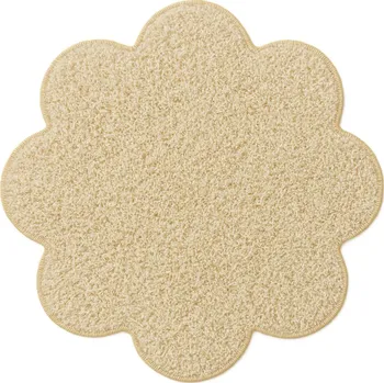 Koberec Kusový koberec Color shaggy béžový kytka, 120x120 kytka, béžová, ložnice, Vopi - 1 rok na vrácení + DOPRAVA ZDARMA k Vám i zpět