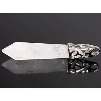 Přívěsek Magieprirody.cz Přívěsek Křišťál hrot 6 cm s kovovým závěsem #ZB213