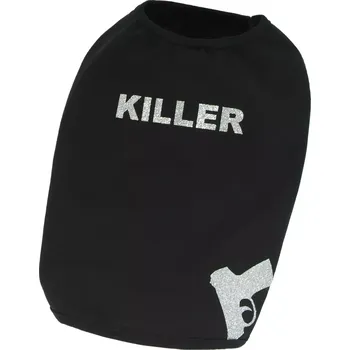 Obleček pro psa I love pets Tričko Killer 2.0 - černá XXL