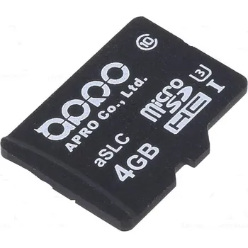 Paměťová karta APRO Paměťová karta průmyslová aSLC,microSDHC 4GB -25÷85C