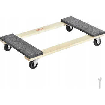 Obraz VEVOR Kółkach Platforma Udźwig 544KG Wózek Meblowy W Kółka Skrętne