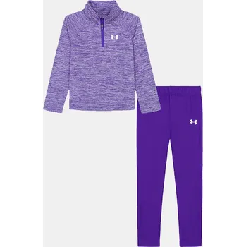 Under Armour Dívčí set UA 1/4 ZIP LEGGING SET-BLU UASII0MR-549 Modrá 92-97