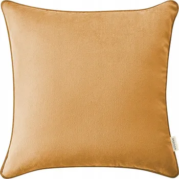 Povlak na polštářek Dekorativní povlak na polštář 40x40 velurový Bianca hořčicová