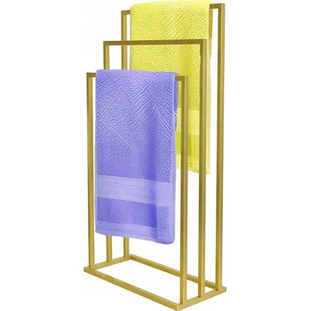 Držák na ručník Volně stojící hrazda Sepio žlutá