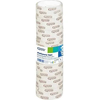 Kancelářské pásky Grand 130-1934 průhledné 18 mm x 10 m 8 kusů