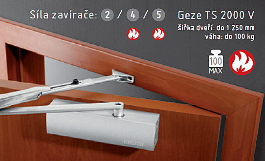 Zavírač ACT Geze TS 2000 V BC (STŘÍBRNÁ), Montážní deska pro TS 2000 CMontážní deska pro TS 2000 C, AC-T Stříbrná