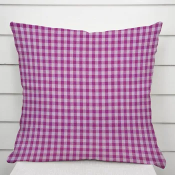 Povlak na dekorativní polštářek Bavlněný povlak na polštář Olivia OL-020 Fialová kostka malá 50 x 60 cm