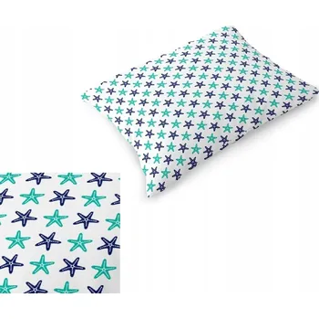 Povlak na dekorativní polštářek Povlak na polštář 50x60 cm BAVLNA CERTIFIKÁT - Hvězdice Tyrkysová a Granátová