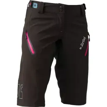 cyklistické kraťasy Dirtlej Dámské kraťasy na kolo Trailscout Waterproof Black/Pink - XS
