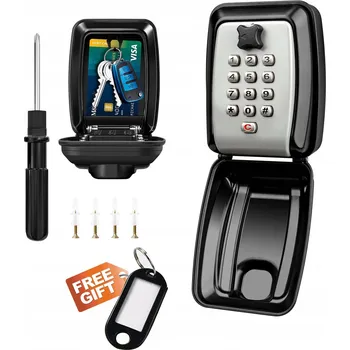 Železářství Kovová Schránka na Klíče Sejf Skříňka Kaseta na Kód