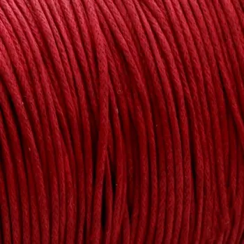 Bavlněná šňůrka 1 mm červená - 1 m