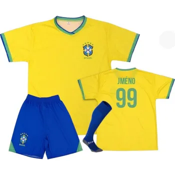 Fotbalová souprava Brazil vlastním potiskem velikosti: XXL
