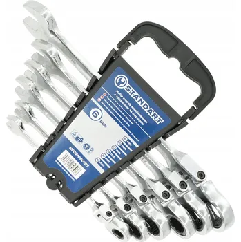 Klíč OČKOPLOCHÉ KLÍČE 8, 10, 13, 14, 17, 19 mm S RÁČNOU A LÁMAČÍ HLAVOU