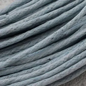 Bavlněná šňůrka 2mm modrošedá - 1 m