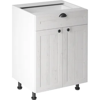 Kuchyňská skříňka Nábytek PEGAS s.r.o. Kuchyňská dolní skřínka PROWANSJA D60S1, Bílá/Borovice Andersen