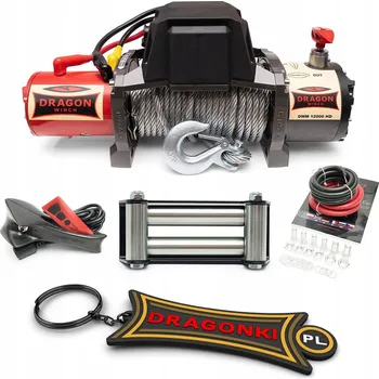 lanový naviják Elektrický naviják 12V 12000 lbs / 5443 kg Voděodolný | Dragon Winch