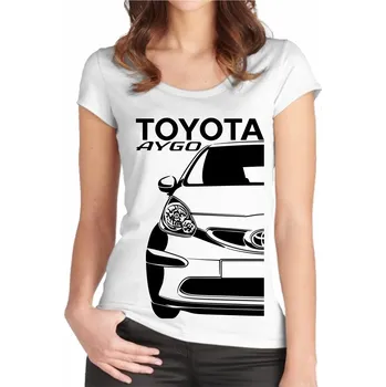 Toyota Aygo 1 Dámské Tričko Bílá 3XL