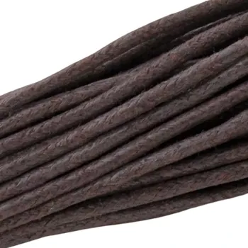 Bavlněná šňůrka 2mm tmavě hnědá - 5 m