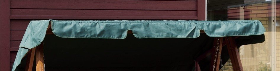 TopZahrada.cz Náhradní stříška na zahradní dřevěnou houpačku 185-190x125 cm- výběr barev Barva: Zelená