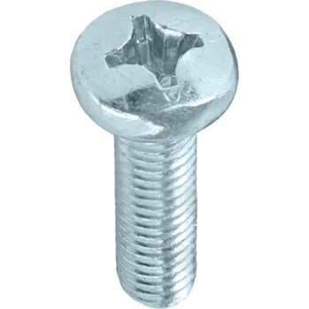 Šroub Šroub s půlkulatou hlavou, křížová drážka, DIN 7985, M3 x 20 mm, D7985A05030020