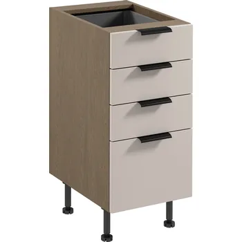 Kuchyňská linka Nábytek PEGAS s.r.o. Dolní skřínka SORENTO D40S4 - Baltic Storm/Béžová