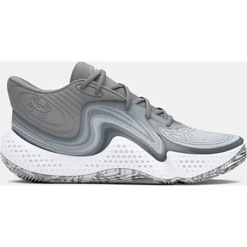 Pánské tenisky Unisexové boty Under Armour UA Spawn 6 Mid 3027647-100 Šedá 10.5