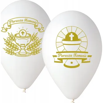 Balónek Balónky Gemar První Svaté Přijímání 5 kusů bílé