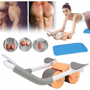 KOLEČKO NA CVIČENÍ BŘICHA, POSILOVAČ BŘIŠNÍCH SVALŮ S PODLOŽKOU POD KOLENA UNISEX