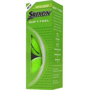 Golf Srixon ball Soft Feel Brite 25 2-vrstvé - Green zelený 3ks