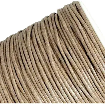 Bavlněná šňůrka 1,5mm světle hnědá - 1 m