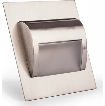 Nástěnné svítidlo LED schodišťové svítidlo SATYNA 1,8W STUDENÁ BÍLÁ