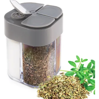 Dóza na potraviny Nádoba na koření, kuchyňská pikniková cestovní stolní sada na 4 koření