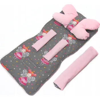 Příslušenství pro přepravu dětí Kerstin KOMPLETNÍ VLOŽKA DO KOČÁRKU Velvet + MADLO DO SPORTOVNÍHO KOČÁRKU