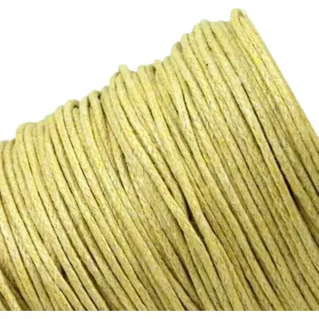 Bavlněná šňůrka 1 mm světle hnědá - 1 m