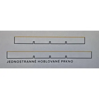 Tesařství Luňáček s.r.o Prkno jednostranně hoblované 19mm - smrk - kvalita A,B Délka: 4m, Šíře: 240 mm