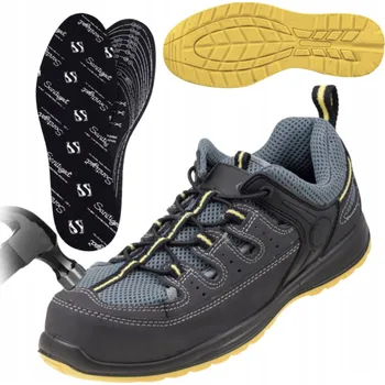 Pracovní obuv PRACOVNÍ SANDÁLY s ocelovou špičkou, prodyšné, lehké, pohodlné na léto S1, velikost 41