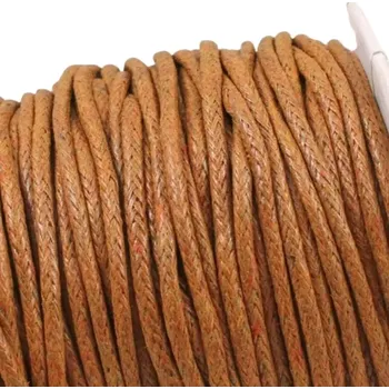 Bavlněná šňůrka 2mm hnědá - 5 m