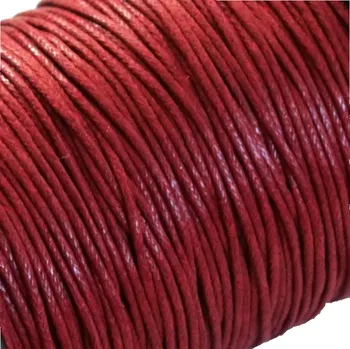 Bavlněná šňůrka 1 mm bordó - 5 m