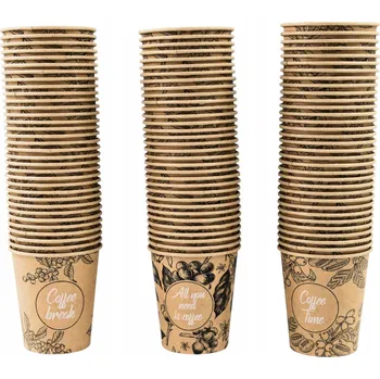 Jednorázové nádobí Papírový kelímek Kram béžový 180 ml, 100 ks