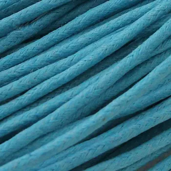 Bavlněná šňůrka 2mm tyrkysová - 1 m