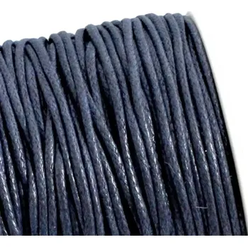 Bavlněná šňůrka 1,5 mm tmavě modrá - 5 m