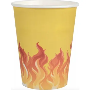 Party nádobí Papírové Kelímky pro hasiče Hasiči 10 Ks