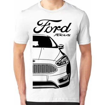 Pánské tričko Ford Focus Mk3 Facelift Pánské Tričko Khaki XL