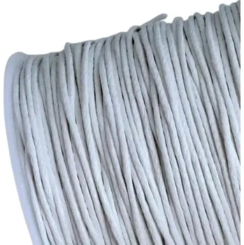Bavlněná šňůrka 0,8 mm bílá - 5 m