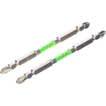 Bit Sada japonských oboustranných bitů ve zlaté barvě PH2 SK11 - 2 ks - HRC62 - 110 mm