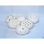 Velikonoční kraslice vrtaná - bílá