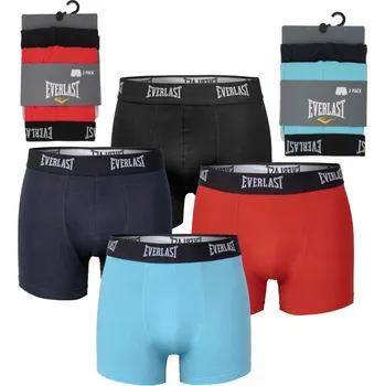 Boxerky Spodní prádlo boxerky bavlněné EVERLAST barevné, velikost L, 4-balení