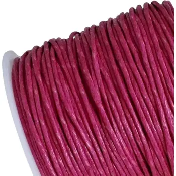 Bavlněná šňůrka 0,8 mm sytě růžová - 5 m