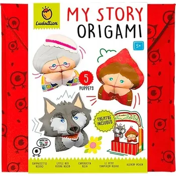 kreativní sada MY STORY ORIGAMI – „Červená Karkulka“ – DIY DIVADLO 23416