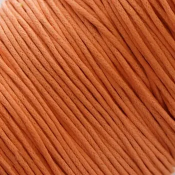 Bavlněná šňůrka 1 mm oranžová - 5 m